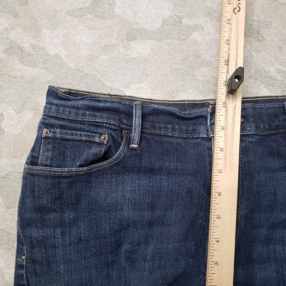 Levi s 515 Jeans Womens 14 Blue Bootcut Denim Dark Wash - Picture 8 of 12